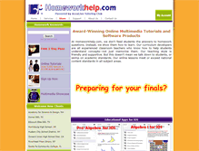 Tablet Screenshot of homeworkhelp.com